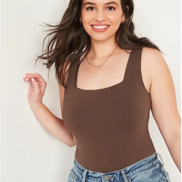 Old navy Sleeveless Square-Neck Bodysuit - brown - Picture 5 of 10